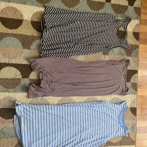 3 strip dresses